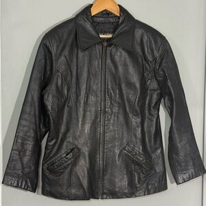 Wilsons Leather Women’s Black Zip Jacket XL Thinsulate Lined